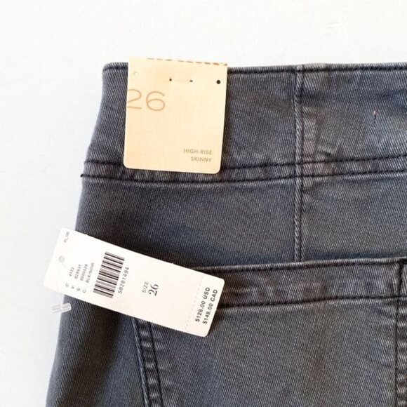 NWT Anthropologie High‎ rise Darted Skinny Jeans, 26 - Picture 8 of 14